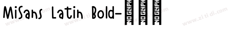 MiSans Latin Bold字体转换